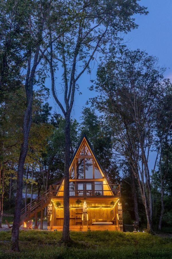 Valhalla Cabins Aframes With Hot Tubs & Sauna Cosby Exterior photo