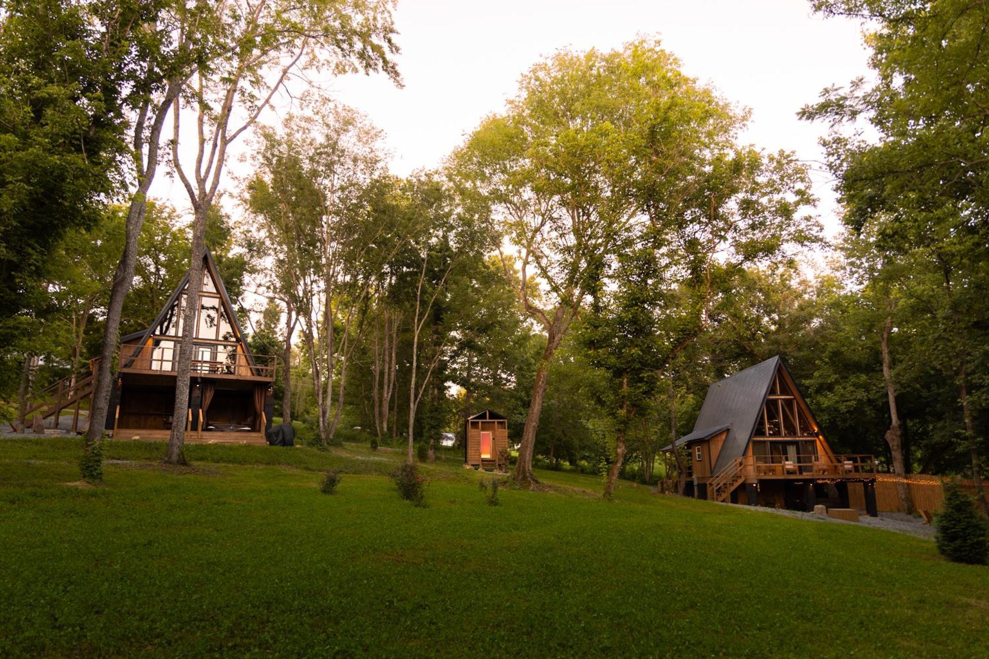 Valhalla Cabins Aframes With Hot Tubs & Sauna Cosby Exterior photo